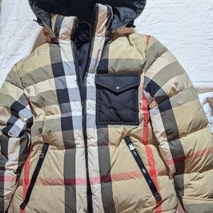 Burberry Checkered Puffer Jacket